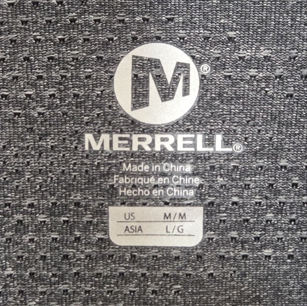 Merrell | Gray Subtle Camo Long Sleeve Hoodie Shirt Thumbholes Size Medium - Picture 5 of 7